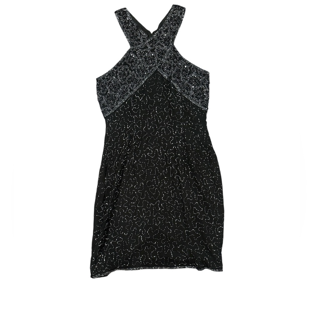 Stenay Vintage Hand Beaded Silk Cocktail Dress